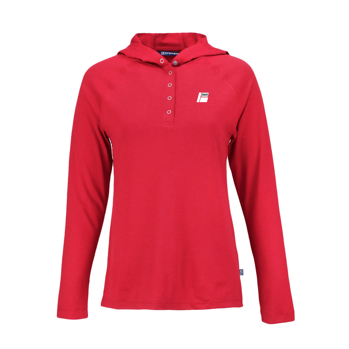 Cutter & Buck Coastline Epic Comfort Eco Recycled Womens Hooded Shirt - Bauer