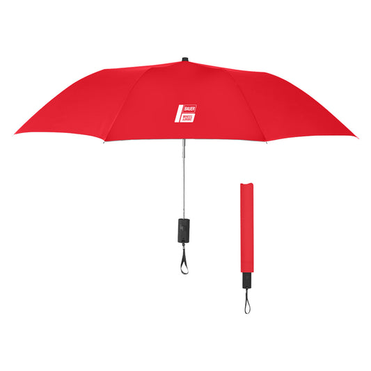 44" Arc Automatic Open Telescopic Folding Umbrella - Wheel & Brake