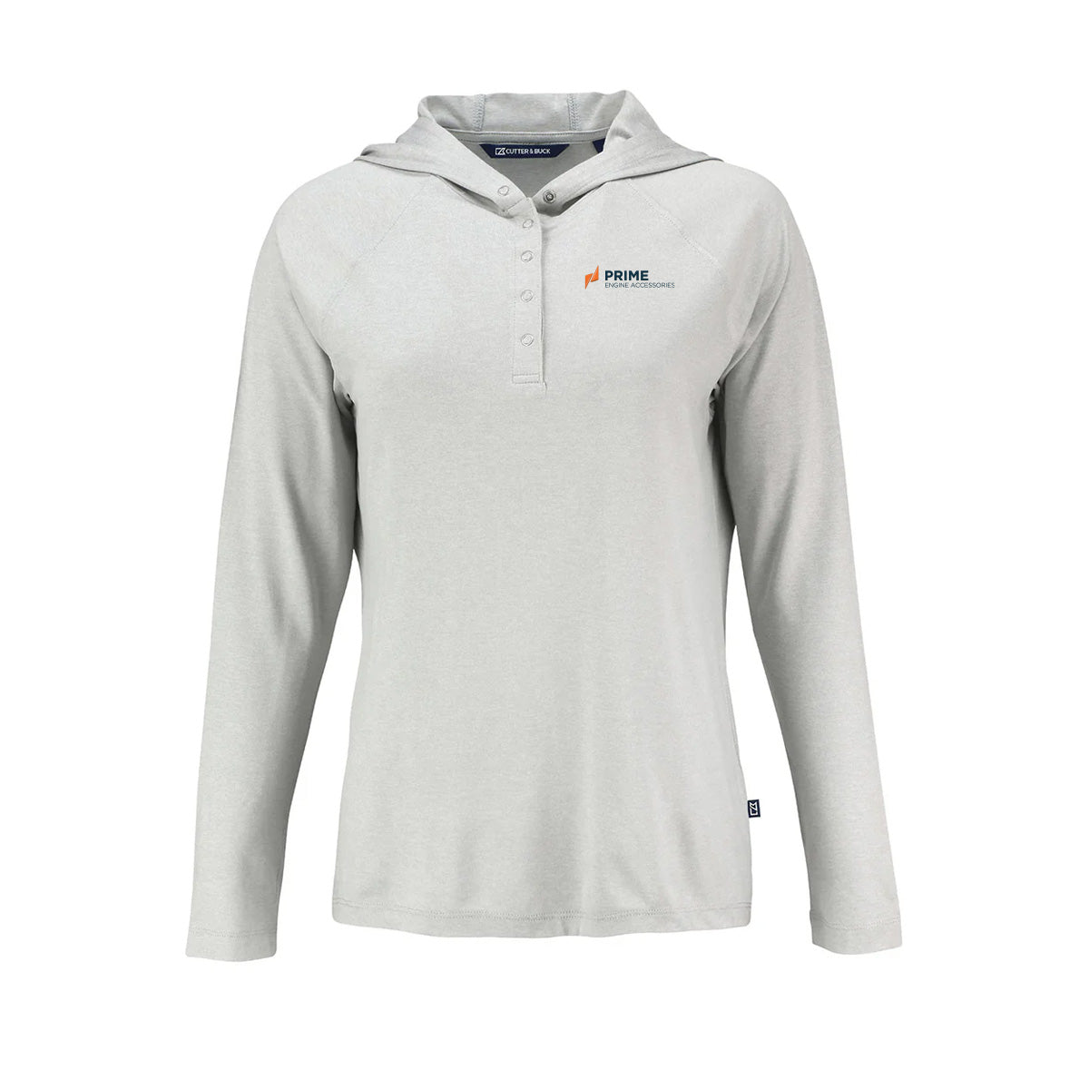 Cutter & Buck Coastline Epic Comfort Recycled Womens Hooded Shirt - Prime Engine