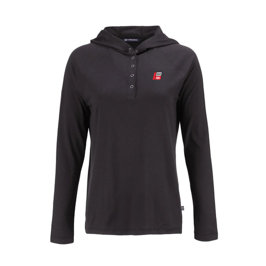 Cutter & Buck Coastline Epic Comfort Recycled Womens Hooded Shirt - Wheel & Brake