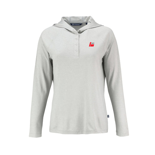 Cutter & Buck Coastline Epic Comfort Eco Recycled Womens Hooded Shirt - Bauer